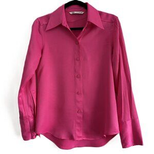 Zara Fuchsia Button-Down Shirt